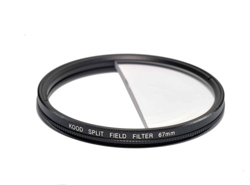 Split field filter diopter - filter, +2
