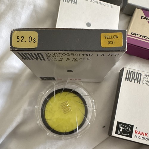 Selection coloured filters - selection, of